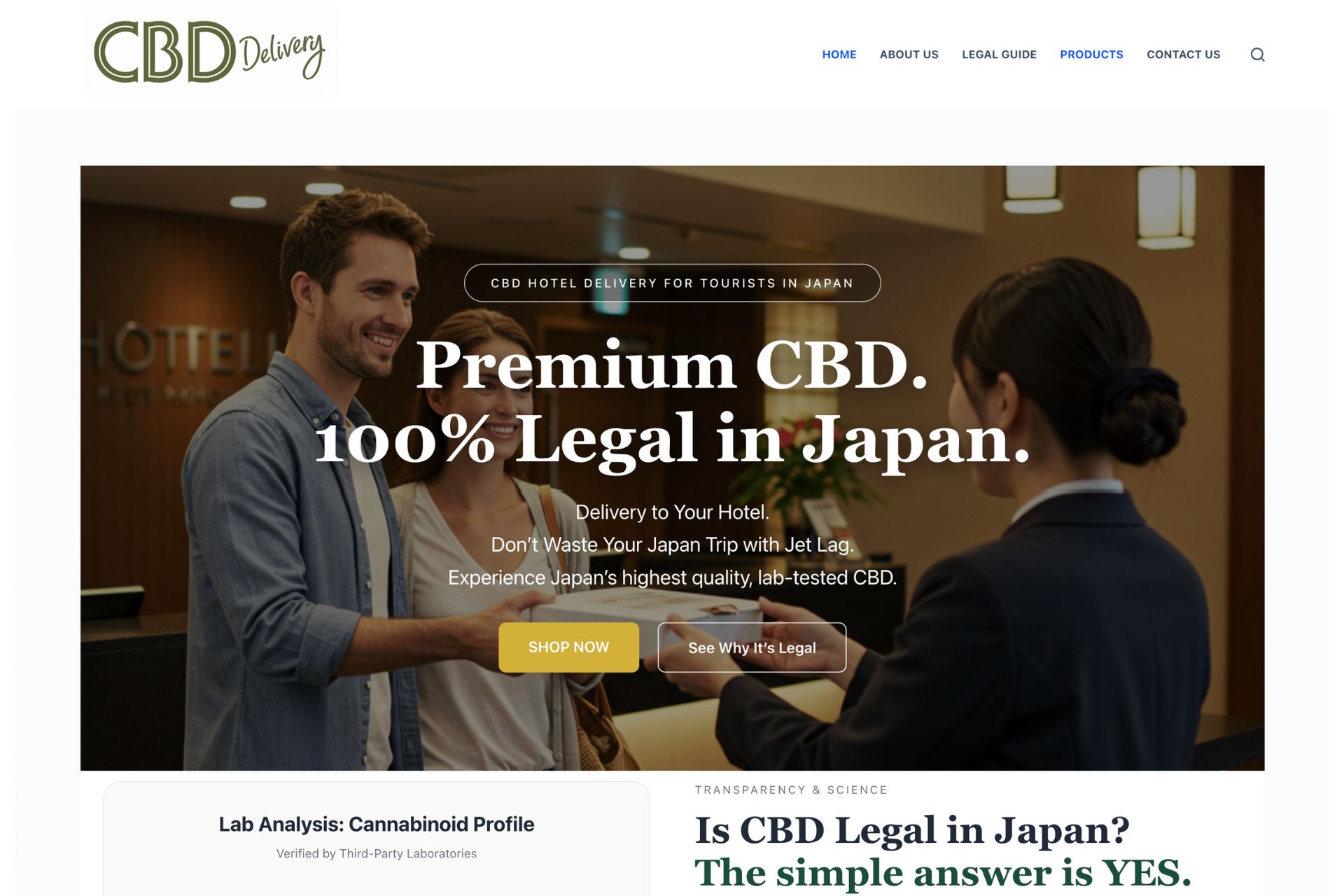 CBD Deliveryのトップページ｜訪日外国人向けCBDホテル/民泊配送サービス