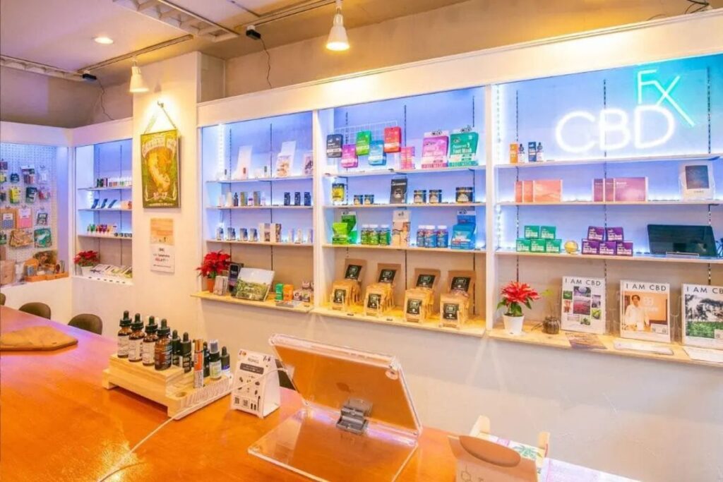 香川のCBDショップ『CBD takamatsu』の内観