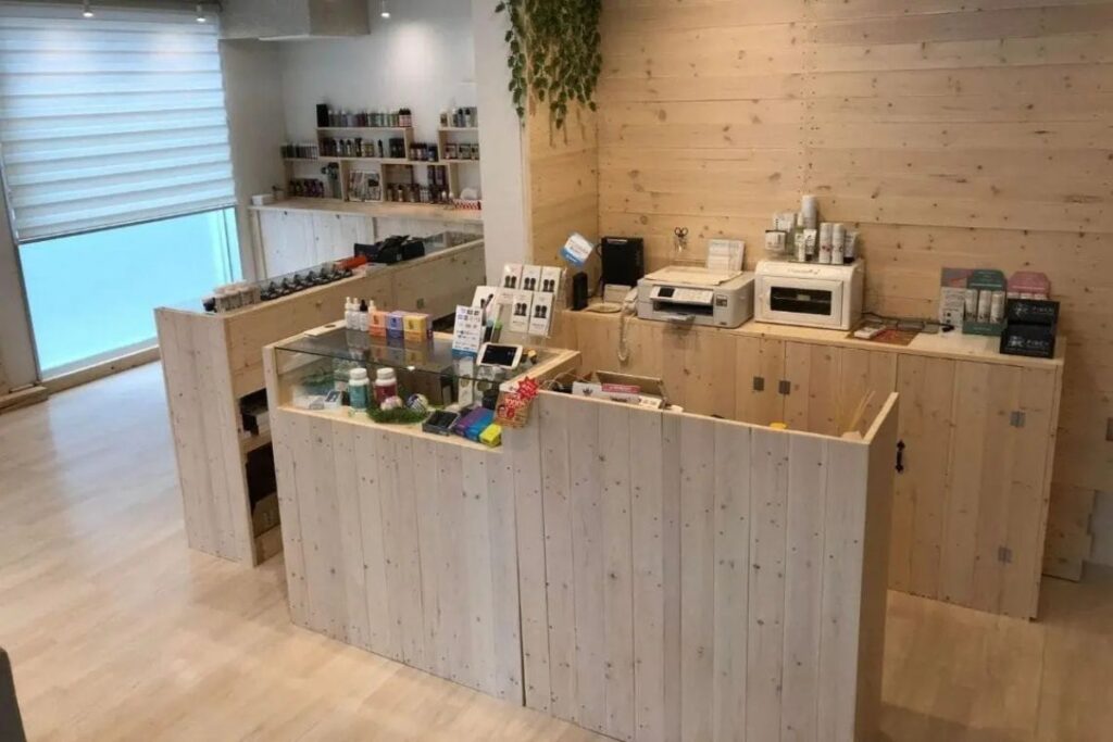 北海道のCBDショップ『NSPV』の内観