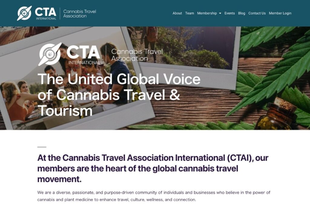 Cannabis Travel Associationの公式サイト